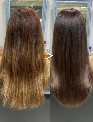 セミロング 髪質改善/まつパ👀 himari🌻のヘアスタイル