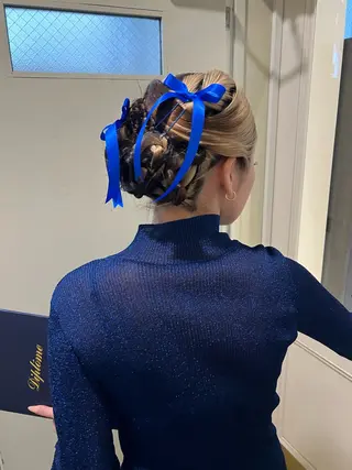 カラー ヘアアレンジ SIKI所属・sliver siki/yuuのヘアスタイル