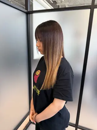 ロング SALOWIN心斎橋Suite店所属・洗っても取れない 髪質改善|OJIROのヘアスタイル