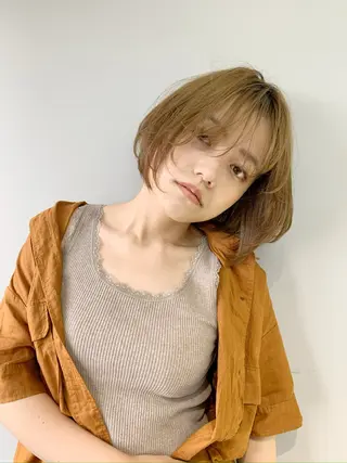 ショート カラー ロングウルフ🤍渋谷 🤍Mizukiのヘアスタイル