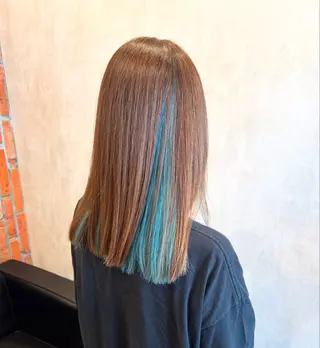 セミロング ハイライト/ ブリーチ😈小倉😈のヘアスタイル