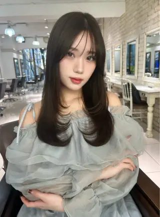 カラー 🎀韓国風🎀うる艶 カラー🎀束感まつ毛のマツエク・マツパデザイン