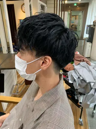 ショート CECIL hair なんば店所属・メンズパーマ 艶髪☆店長☆有馬のヘアスタイル