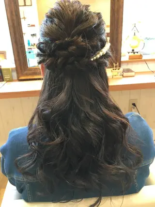 ヘアアレンジ ショート、ボブ シマダマサトのヘアスタイル