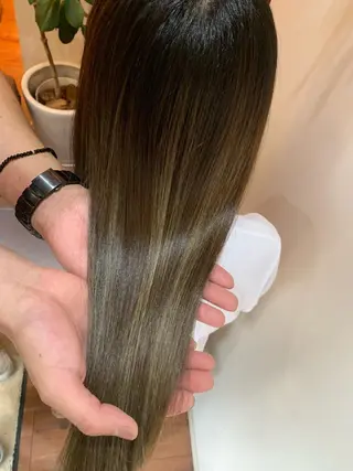 ロング コテ巻きパーマ/韓国 パーマ/佐野のヘアスタイル