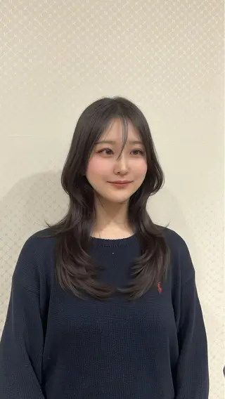 ロング Labless所属・韓国レイヤー×顔周り カット/Takunaのヘアスタイル