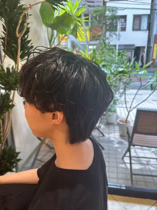 パーマ メンズ 村上 俊輔のヘアスタイル