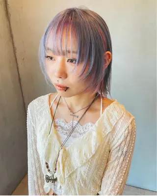ミディアム LUVISM りきカットモデル募集のヘアスタイル