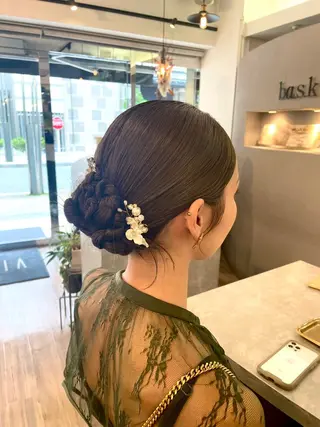ヘアアレンジ VISAGE ba.sk 金子詩帆のヘアスタイル