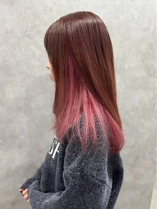 セミロング 髪質改善/ブリーチ毛 縮毛矯正/ MIHOのヘアスタイル