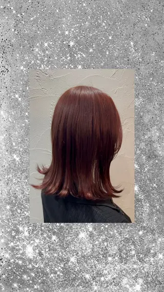 ミディアム カラー 🐈‍⬛八木風歌 🐈‍⬛のヘアスタイル