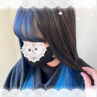 セミロング すみす🎀ヘアメ/ 艶カラー/エクステのヘアスタイル