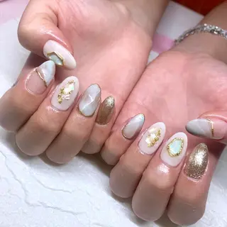 ネイル クレアトゥール華 都賀店所属・三橋 結菜のネイルデザイン