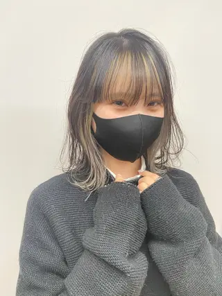 ミディアム so.所属・🌿自然なハイトーン 竹本悠太郎のヘアスタイル