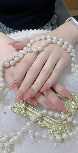 ネイル ネイルサロンAiri 長さ出し·シンプルのネイルデザイン