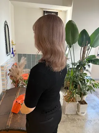 ミディアム カラー 🩷ハイトーン透明感 レイヤー🩷ユリカのヘアスタイル