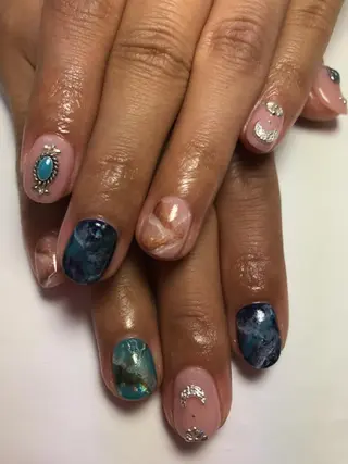 ネイル rukianail 新里のネイルデザイン