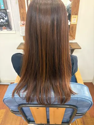 ロング エアービジュー所属・宮越 えこのヘアスタイル
