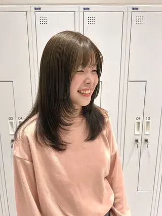 セミロング カラー MOE/河原町三条 🧡似合わせヘア✨のヘアスタイル