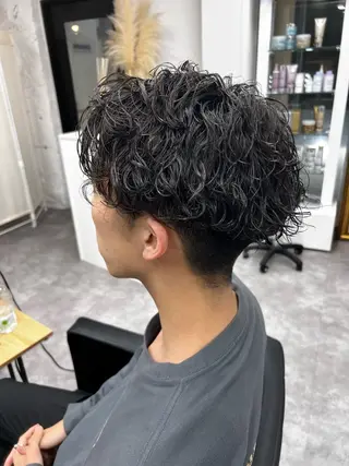 パーマ メンズ 笹江 瑞穂のヘアスタイル