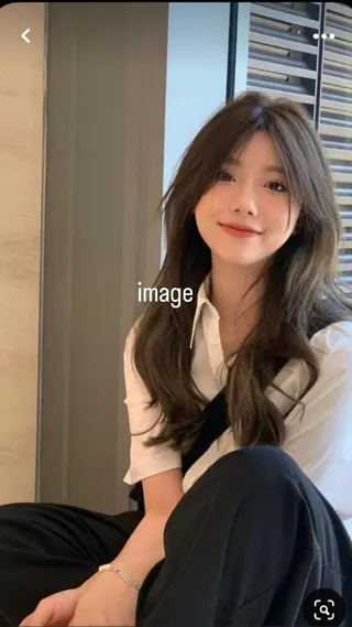 ロング 韓国ヘア/ハイトーン RYUSEIのヘアスタイル