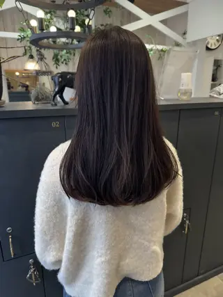 ロング カラー 葵/レイヤーカット/ 韓国風/透明感カラーのヘアスタイル