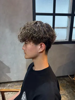 パーマ メンズ クキノケイカ /暖色カラーのヘアスタイル