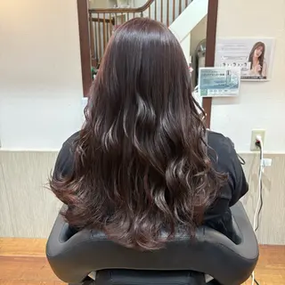 ロング MOLLASALON 浅香山店所属・髪質改善カラー 縮毛矯正🤍辻桃加のヘアスタイル