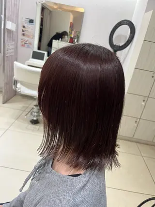 セミロング 【髪質改善カラー】 あむ·. ⟡ 🖤のヘアスタイル