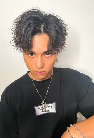 ショート パーマ メンズ 楽にキマる🔥垢抜け ヘア/RAIKIのヘアスタイル