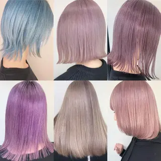 セミロング カラー ito. ブリーチ/髪質改善のヘアスタイル