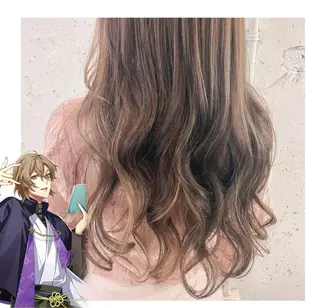 ロング カラー GARU-ガル-所属・TSUNO🦖 派手髪/オタク美容師のヘアスタイル