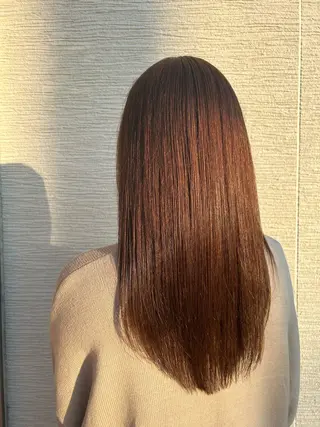 ロング カラー 村上 玲奈のヘアスタイル