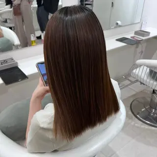 ミディアム Parve Mix 森 美遥🇰🇷🩶のヘアスタイル