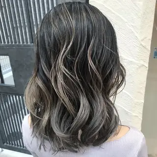 ミディアム カラー AMI Hair  supply所属・髪質改善カラー 韓国風レイヤーのヘアスタイル