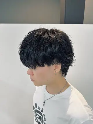 ミディアム パーマ メンズ 🏁メンズパーマ/ RYOYAのヘアスタイル