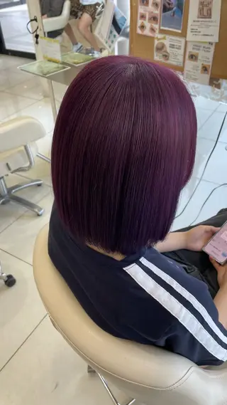 ミディアム ハイトーン/ブリーチ Nozomiのヘアスタイル