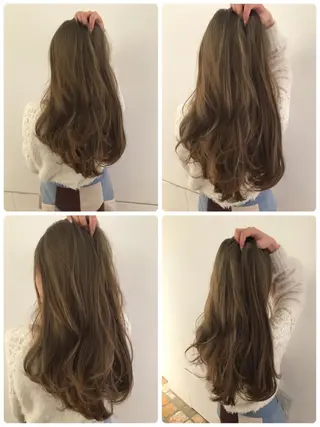 ミディアム due hair 京都駅前店 MILBON オージュア認定サロン【デューヘアー】所属・ハイトーンブリーチ 土坂　由志【京都】のヘアスタイル