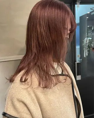 セミロング カラー classic 新横浜所属・大人girly🛋️ 🤍yukakoのヘアスタイル