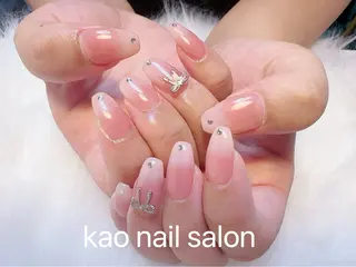 ネイル kao nail マグネット/長さだしのネイルデザイン