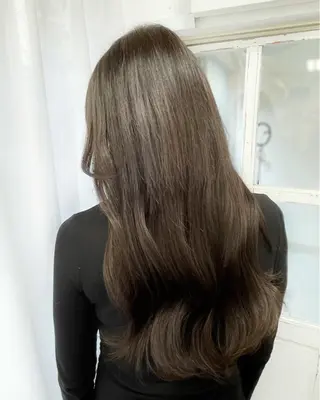 ロング カラー 韓国ヘア🤍髪質改善 🇰🇷AKANEのヘアスタイル