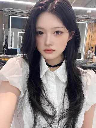 カラー ロング 髪質改善/韓国ヘア /透明感カラー🧸のヘアスタイル