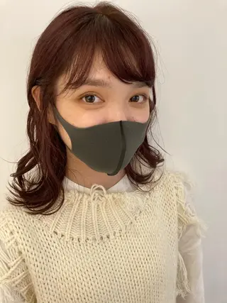 ミディアム カラー FILMS所属・宮城 星のヘアスタイル