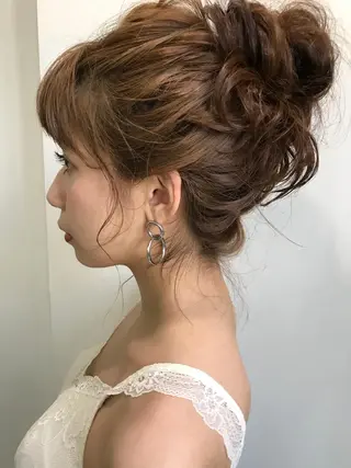 ロング ヘアアレンジ エクステ（レミー毛） NINEのヘアスタイル