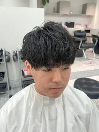 ショート パーマ メンズ Ace men's salon 名駅所属・あずこう/メンズヘア /メンズパーマのヘアスタイル