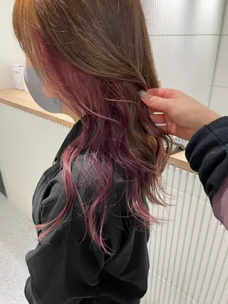 ロング カラー GO TODAY SHARE SALON 原宿本店所属・ブリーチ/ハイトーン 艶カラー/ユリナのヘアスタイル