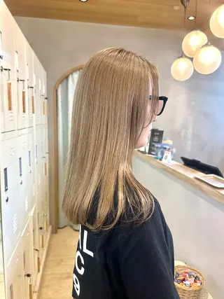 ロング 🩵縮毛矯正/ブリー チ/髪質改善/いつかのヘアスタイル