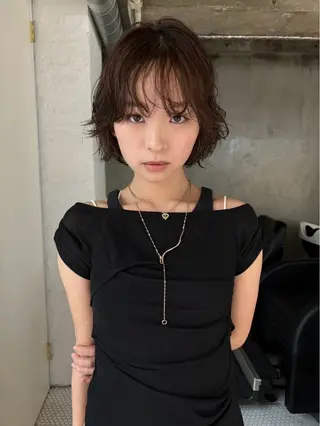 ショート カラー パーマ DUMBO 千歳船橋のヘアスタイル