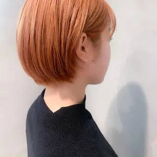 ショート カラー ヘアアレンジ ミニボブ/ブリーチ 🌈MISATOのヘアスタイル