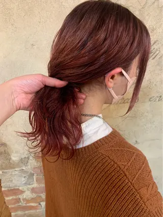 セミロング カラー 髪質改善カラー /高山奈夕のヘアスタイル